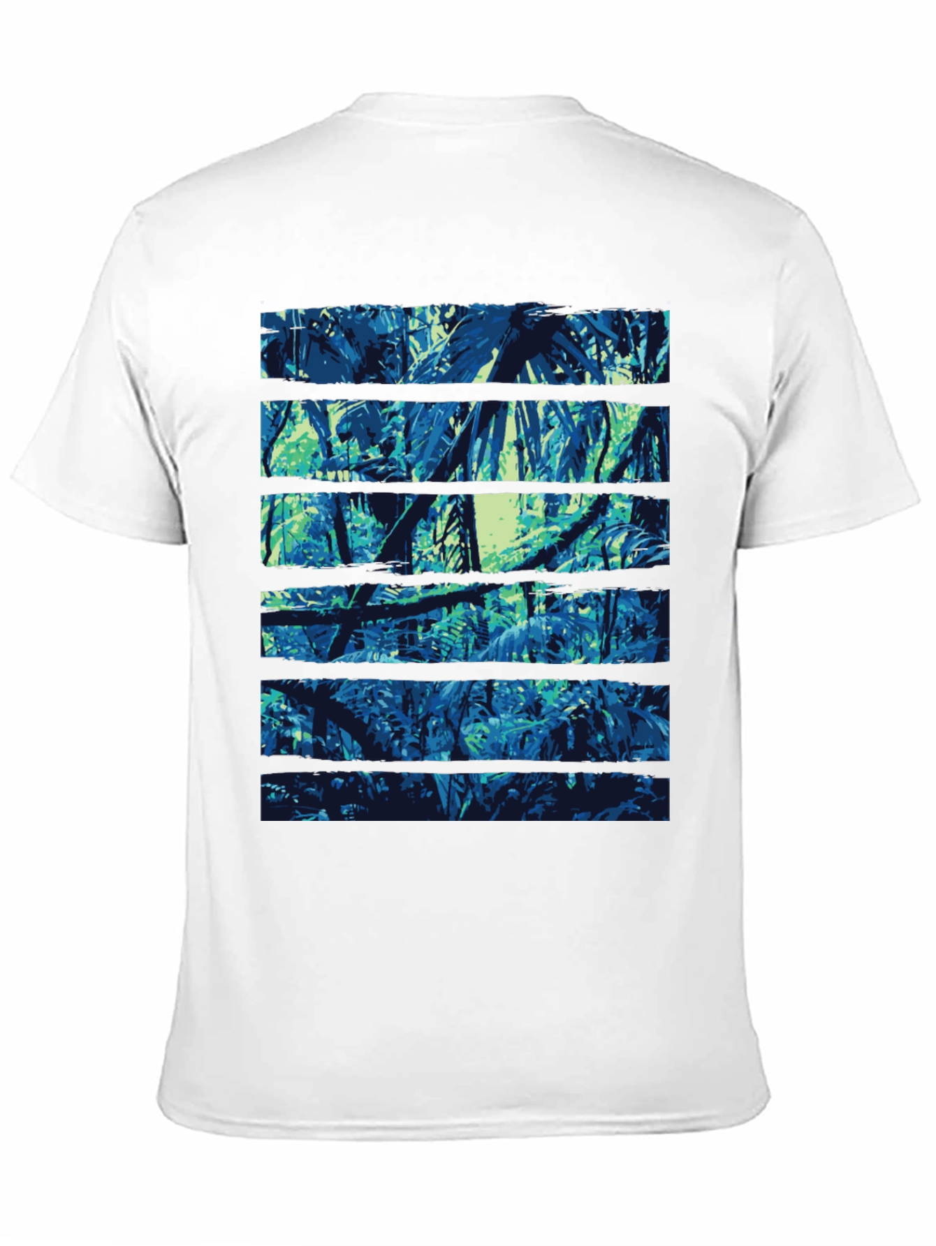 Jungle Print Black T-Shirt