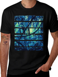 Jungle Print Black T-Shirt