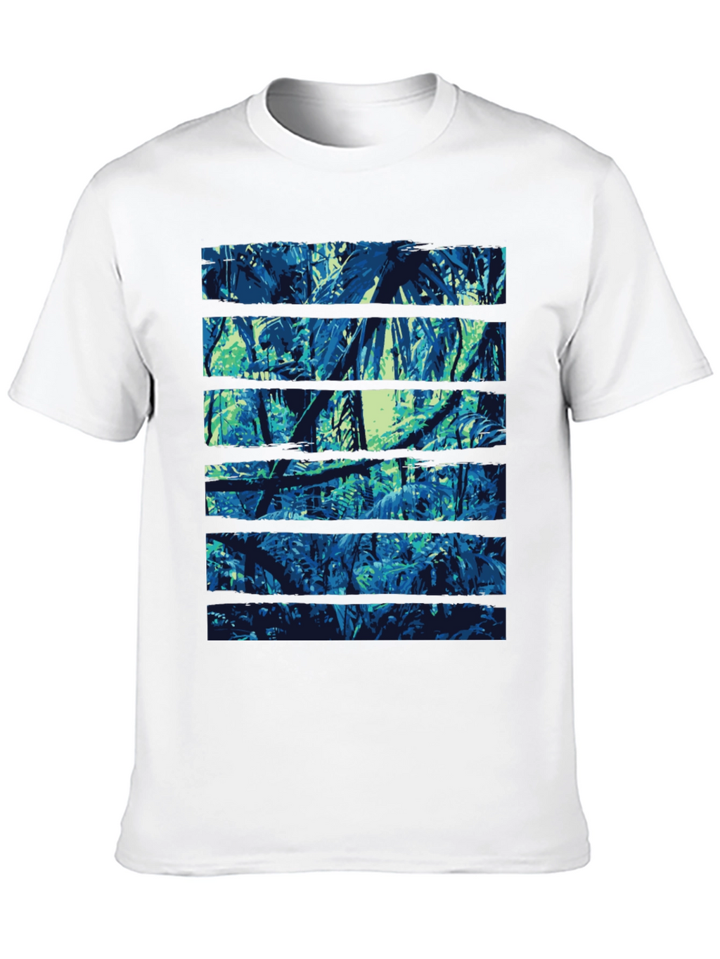 Jungle Print Black T-Shirt