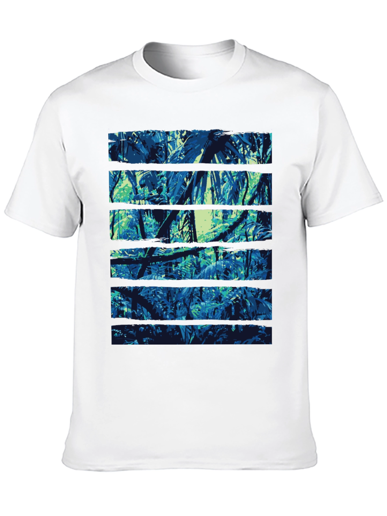 Jungle Print Black T-Shirt