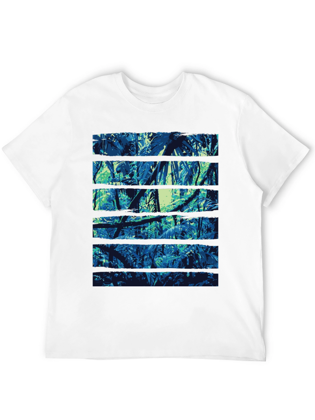 Jungle Print Black T-Shirt