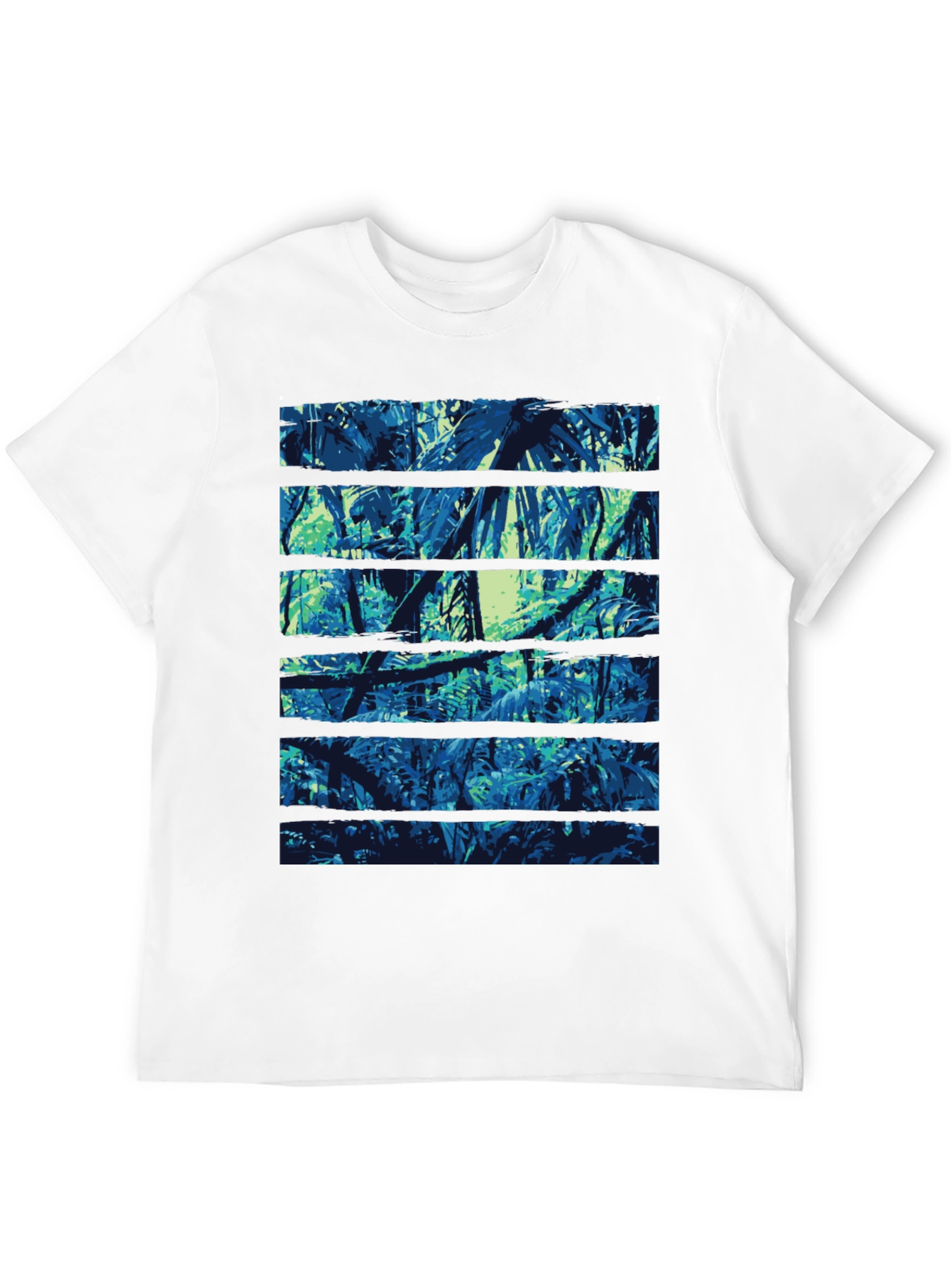 Jungle Print Black T-Shirt