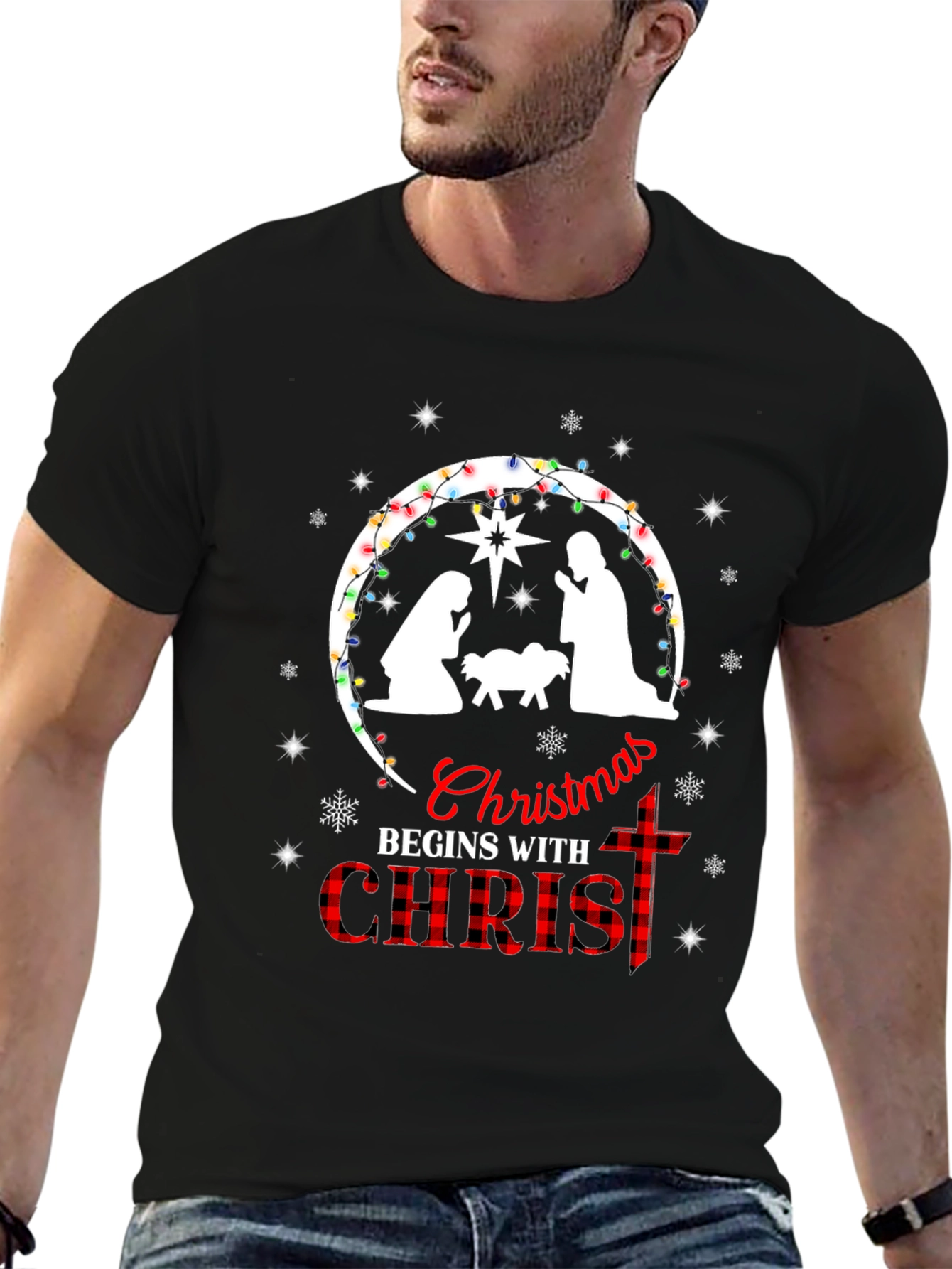 Christmas Begins with Christ T-Shirt