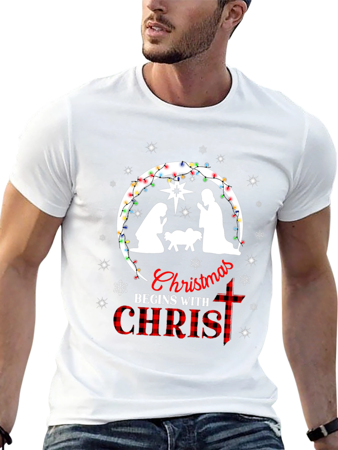 Christmas Begins with Christ T-Shirt