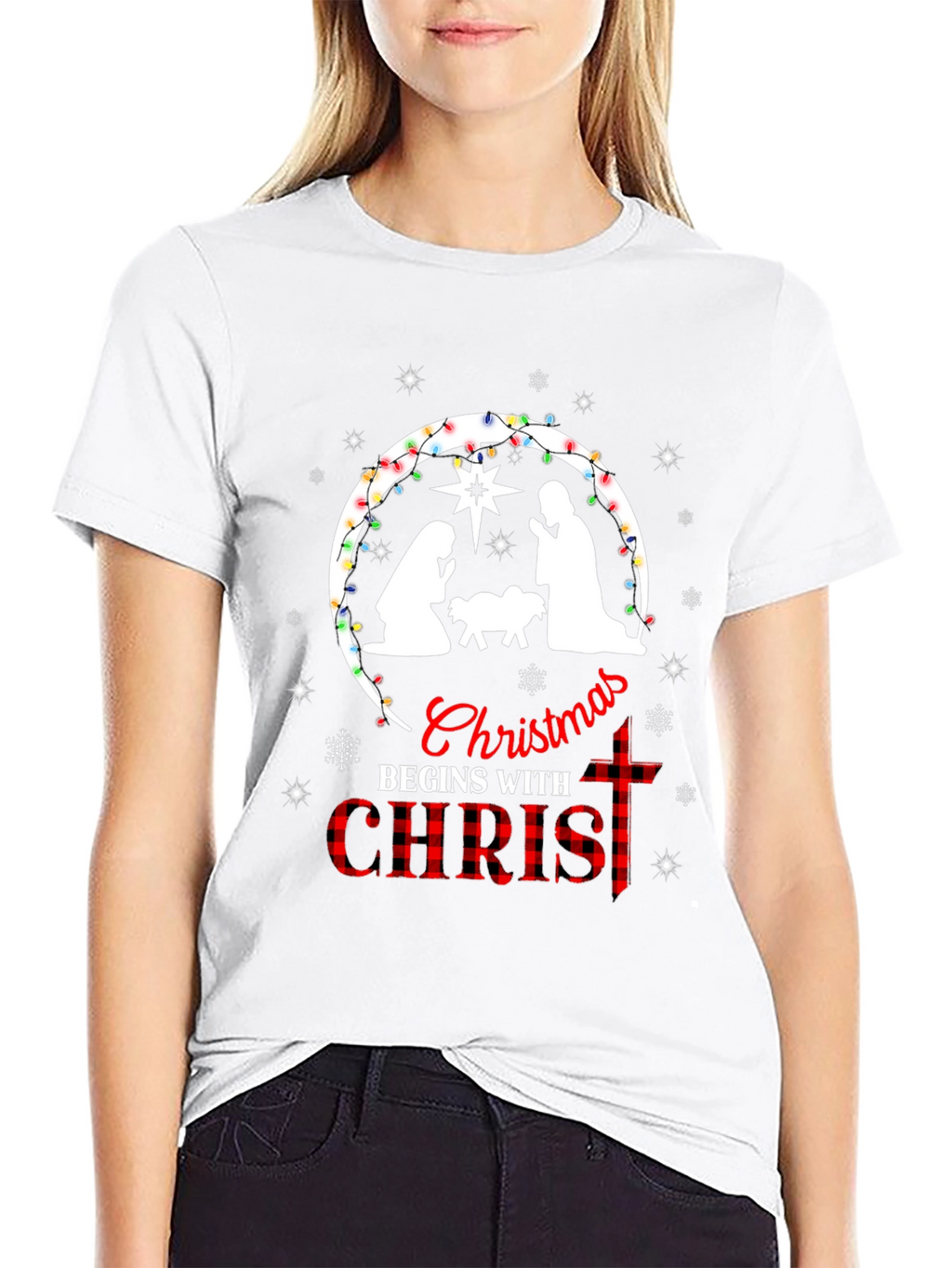 Christmas Begins with Christ T-Shirt