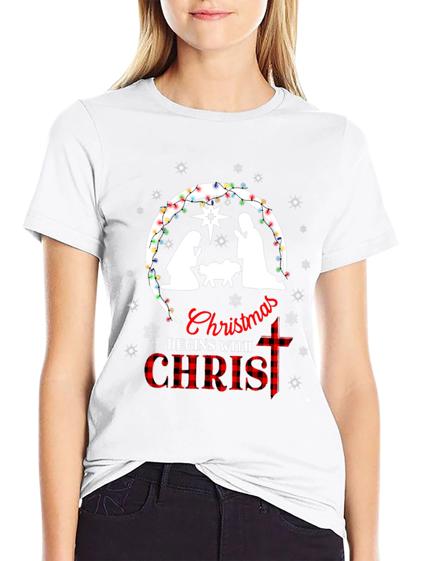 Christmas Begins with Christ T-Shirt