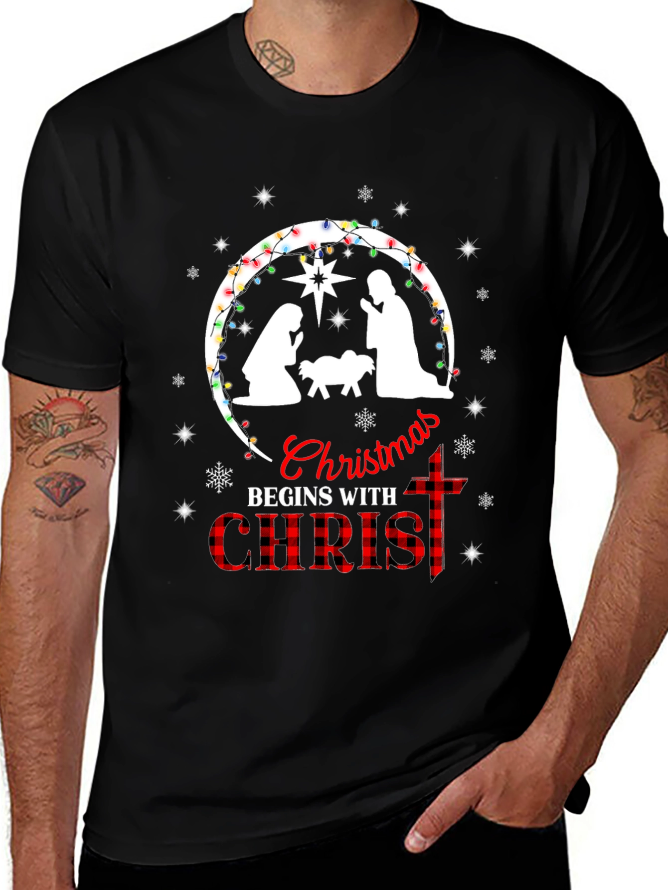Christmas Begins with Christ T-Shirt