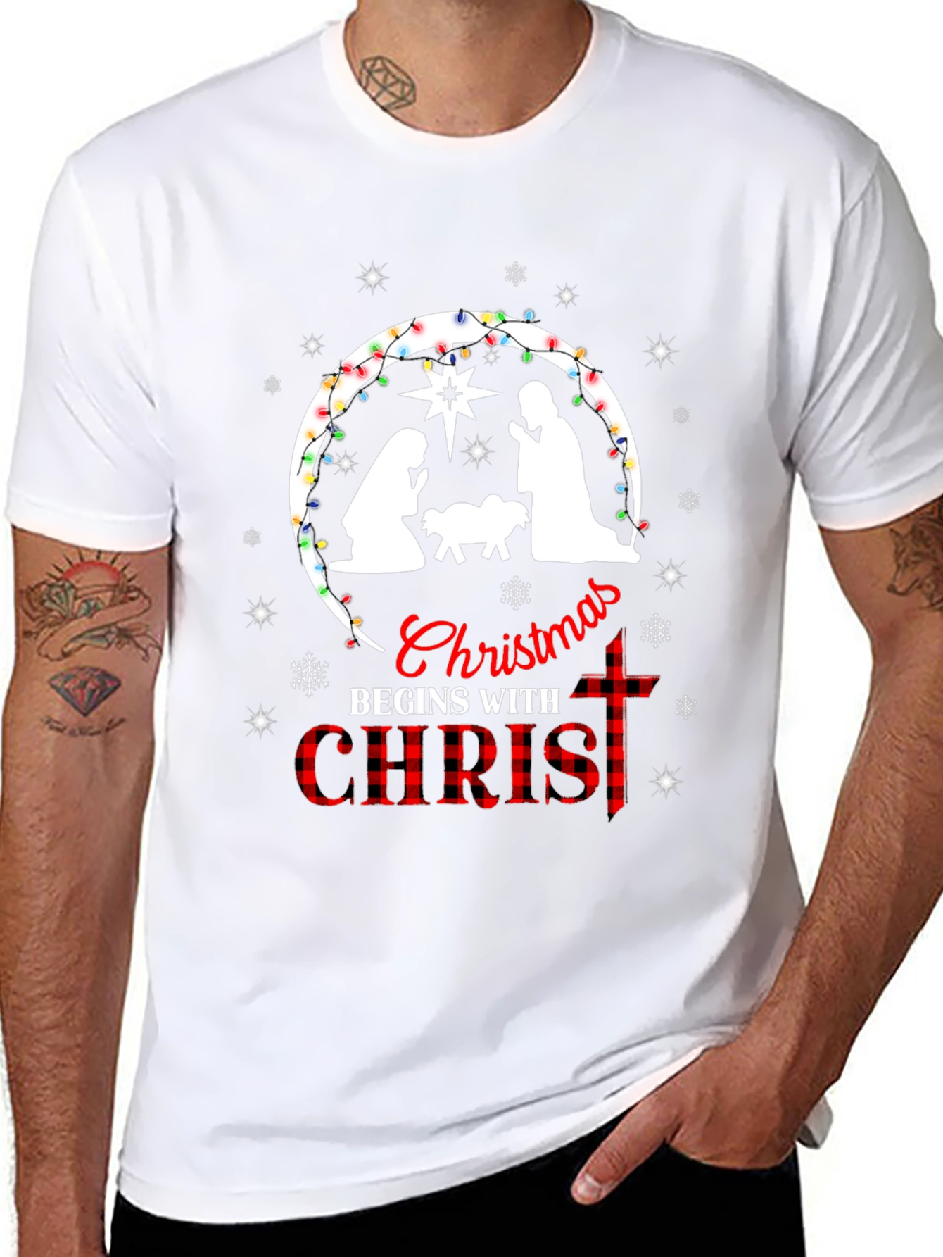 Christmas Begins with Christ T-Shirt