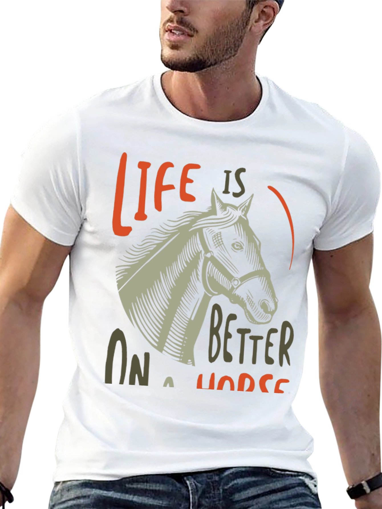 Life Is Better On A Horse Graphic T-Shirt