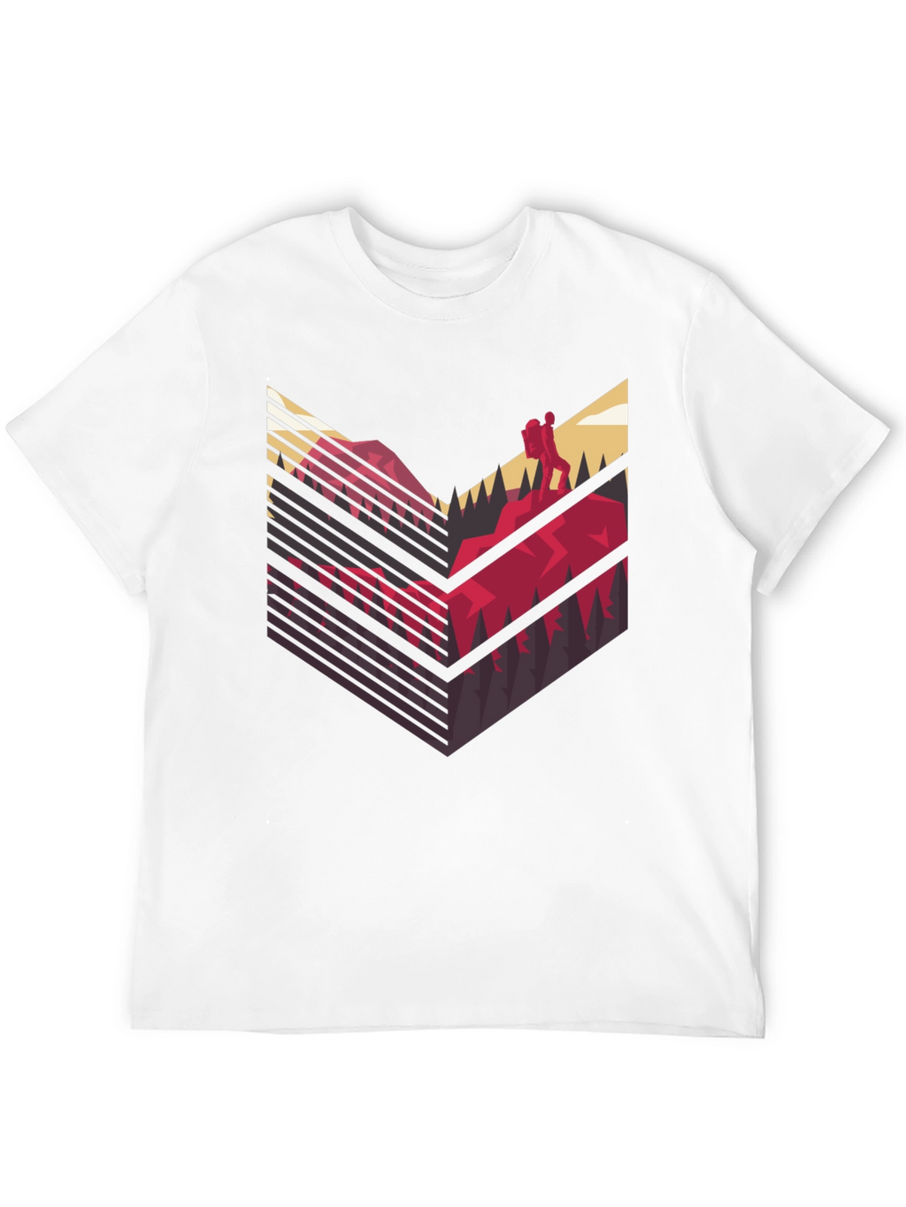Mountain Hike Graphic Tee - Black Casual Shirt
