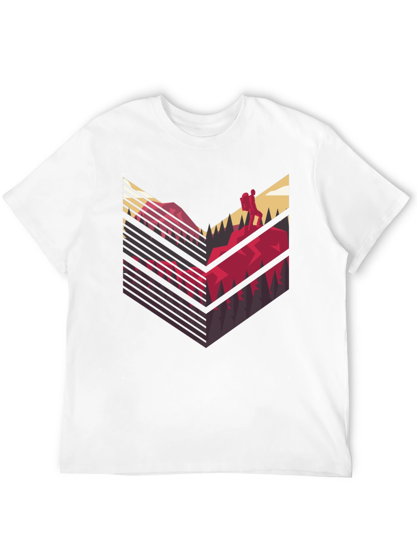 Mountain Hike Graphic Tee - Black Casual Shirt