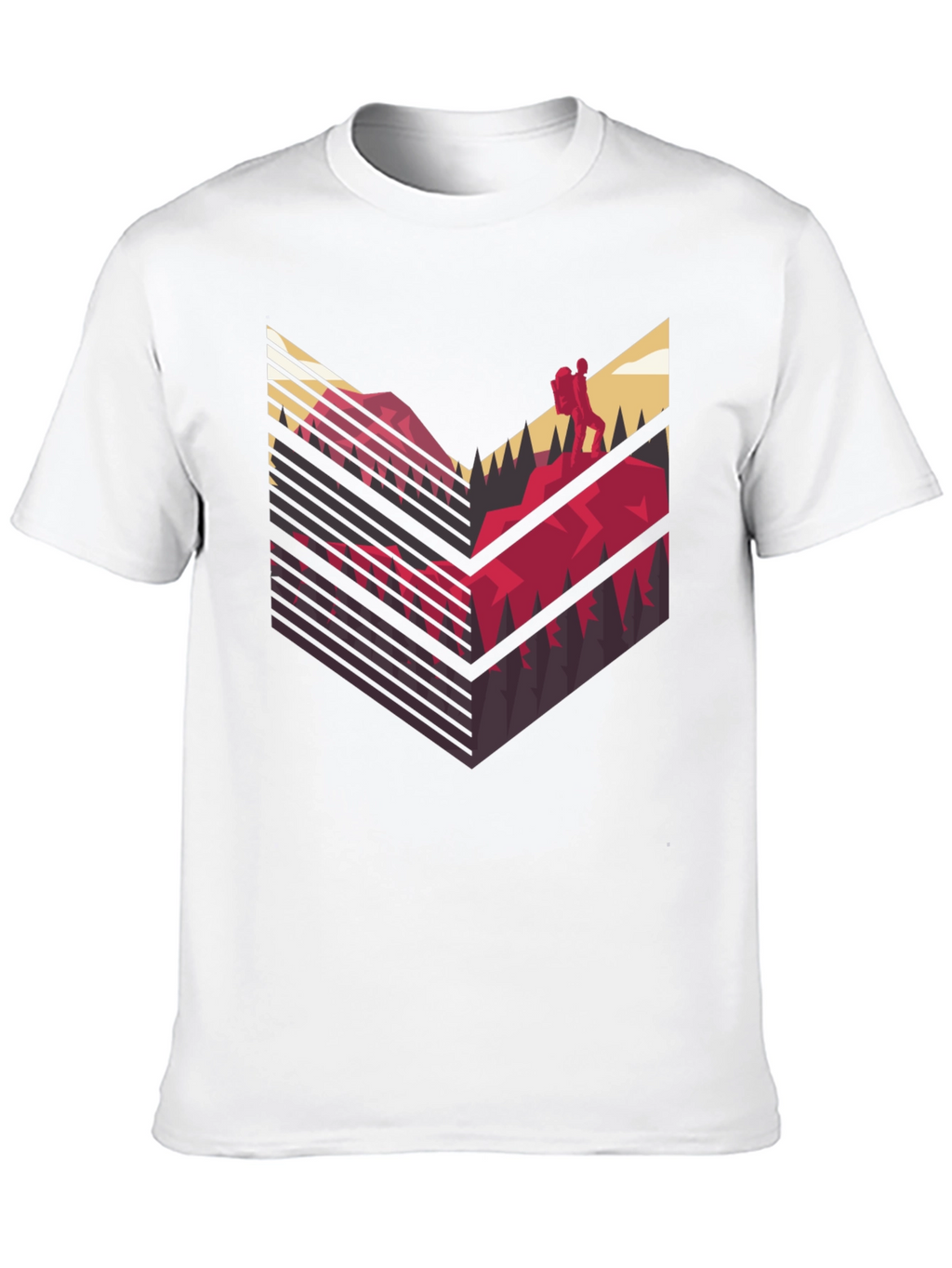 Mountain Hike Graphic Tee - Black Casual Shirt
