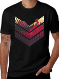 Mountain Hike Graphic Tee - Black Casual Shirt