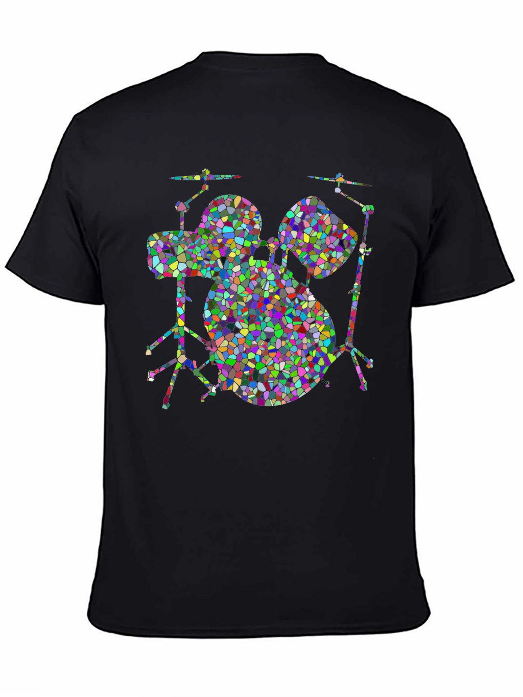 Mosaic Drum Set T-Shirt - Bold & Unique Design