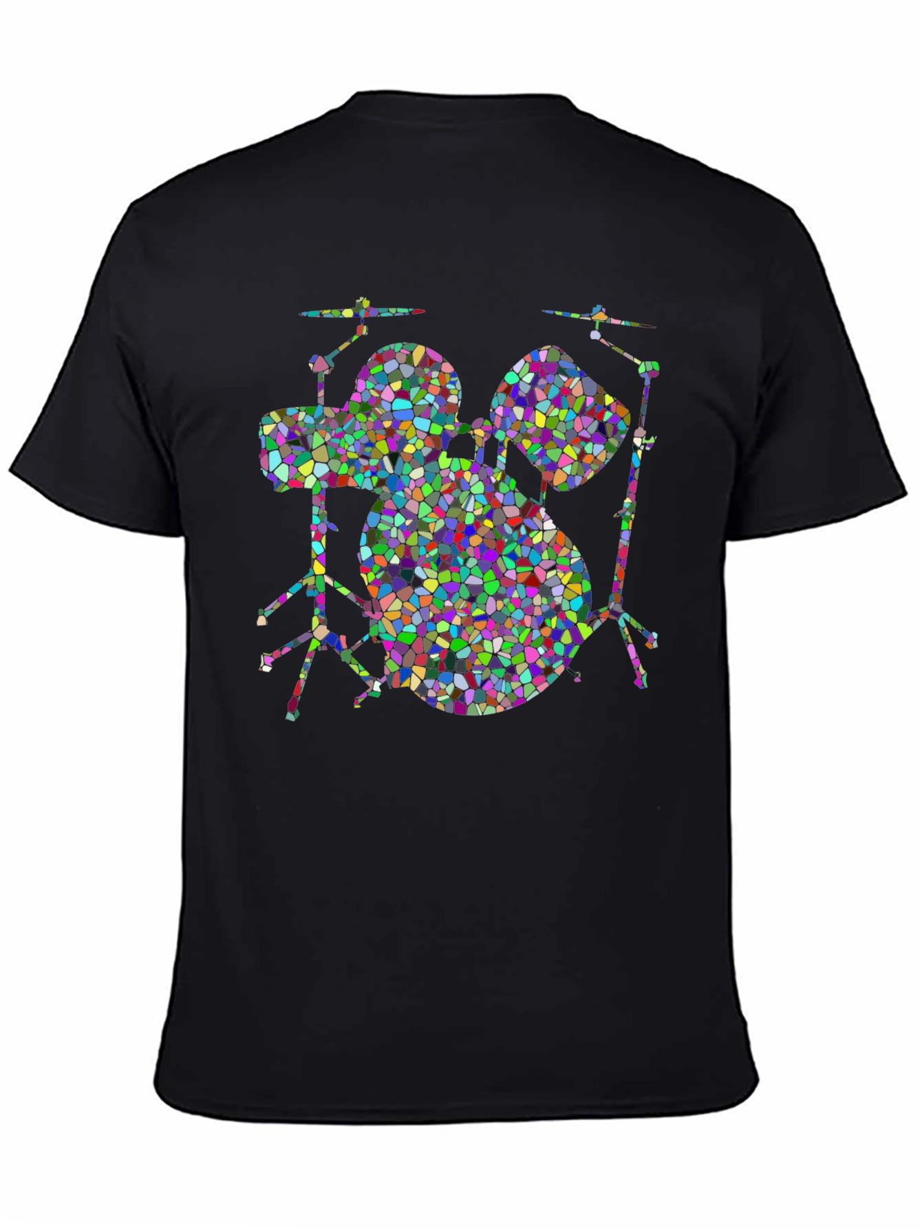 Mosaic Drum Set T-Shirt - Bold & Unique Design
