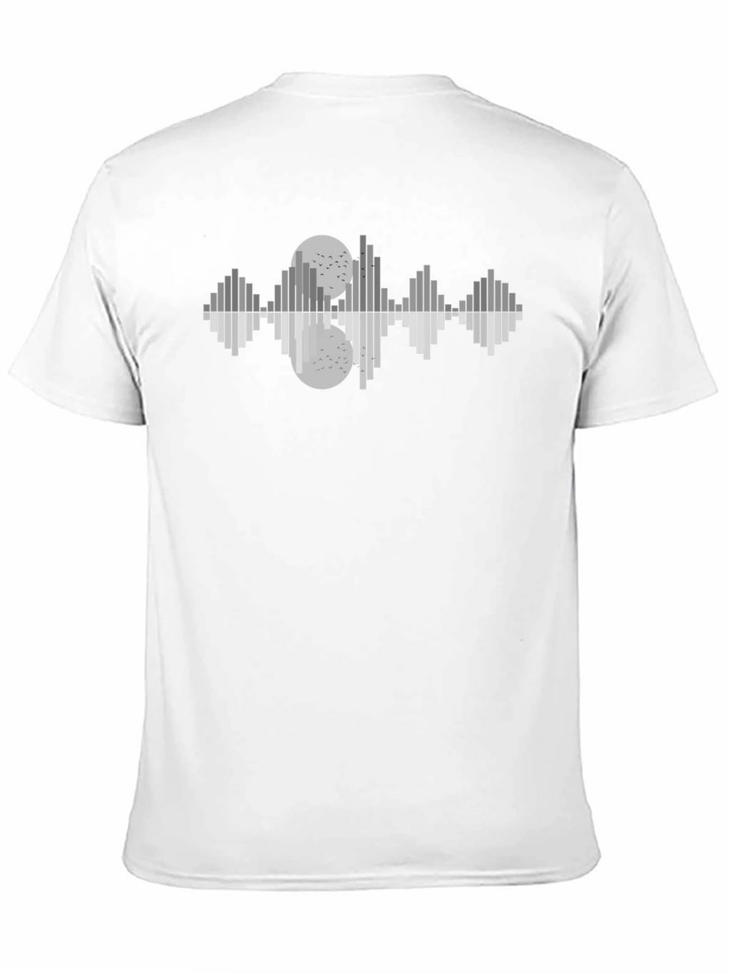 Abstract Sound Wave T-Shirt - Black