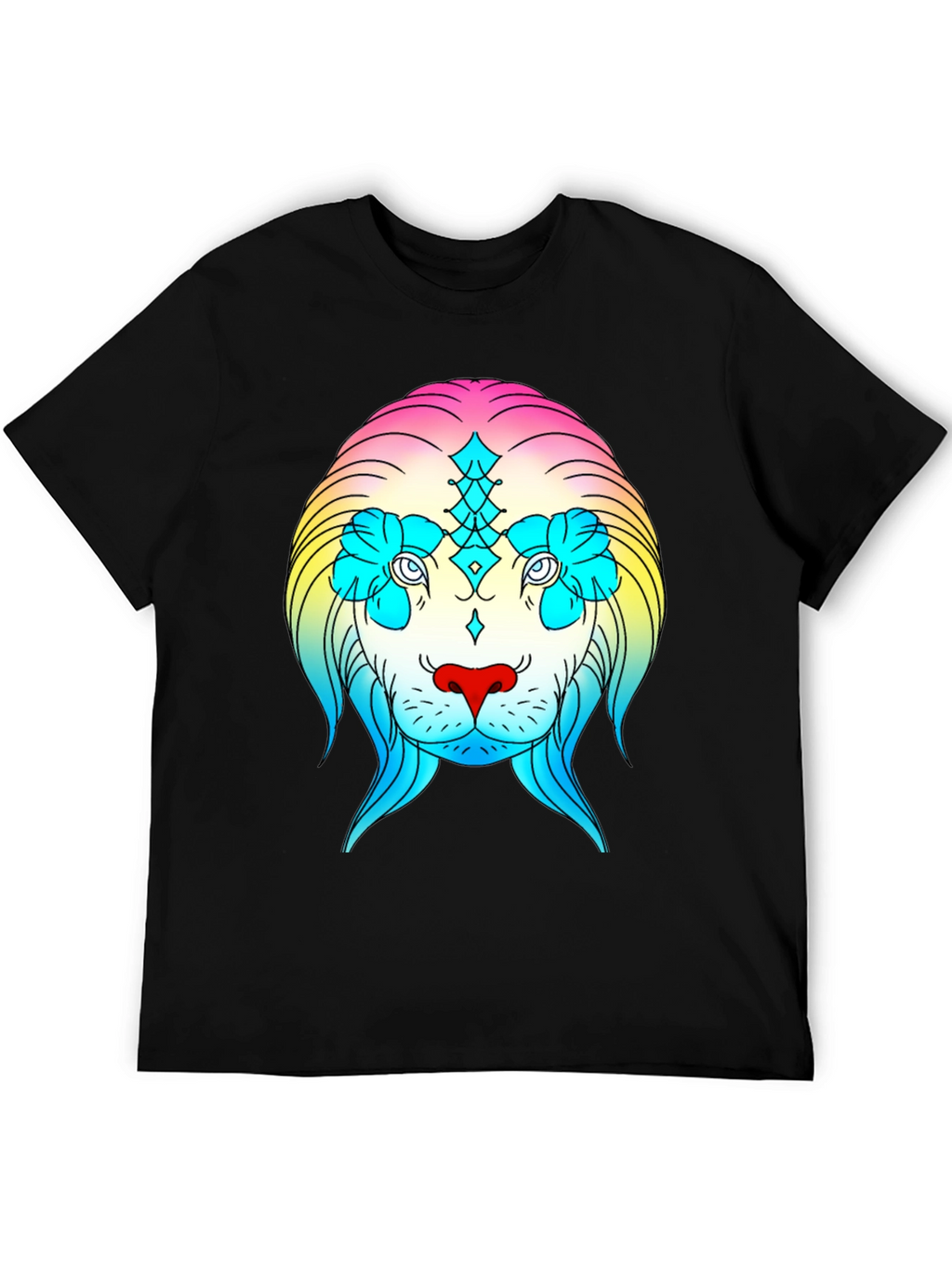 Rainbow Lion Graphic Tee - Stylish Streetwear