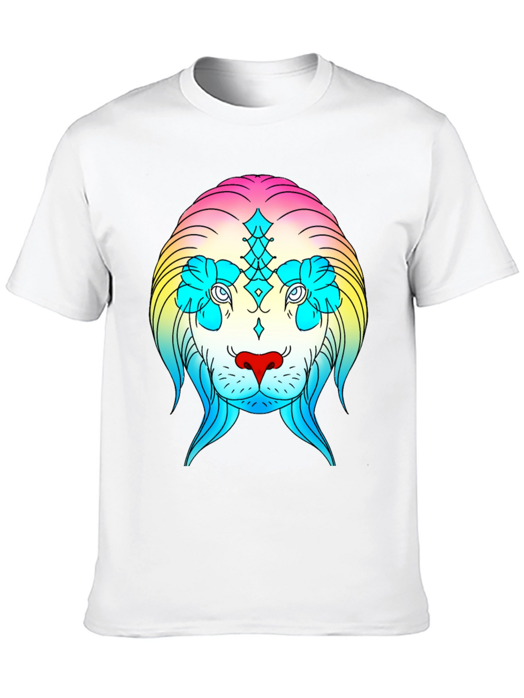 Rainbow Lion Graphic Tee - Stylish Streetwear