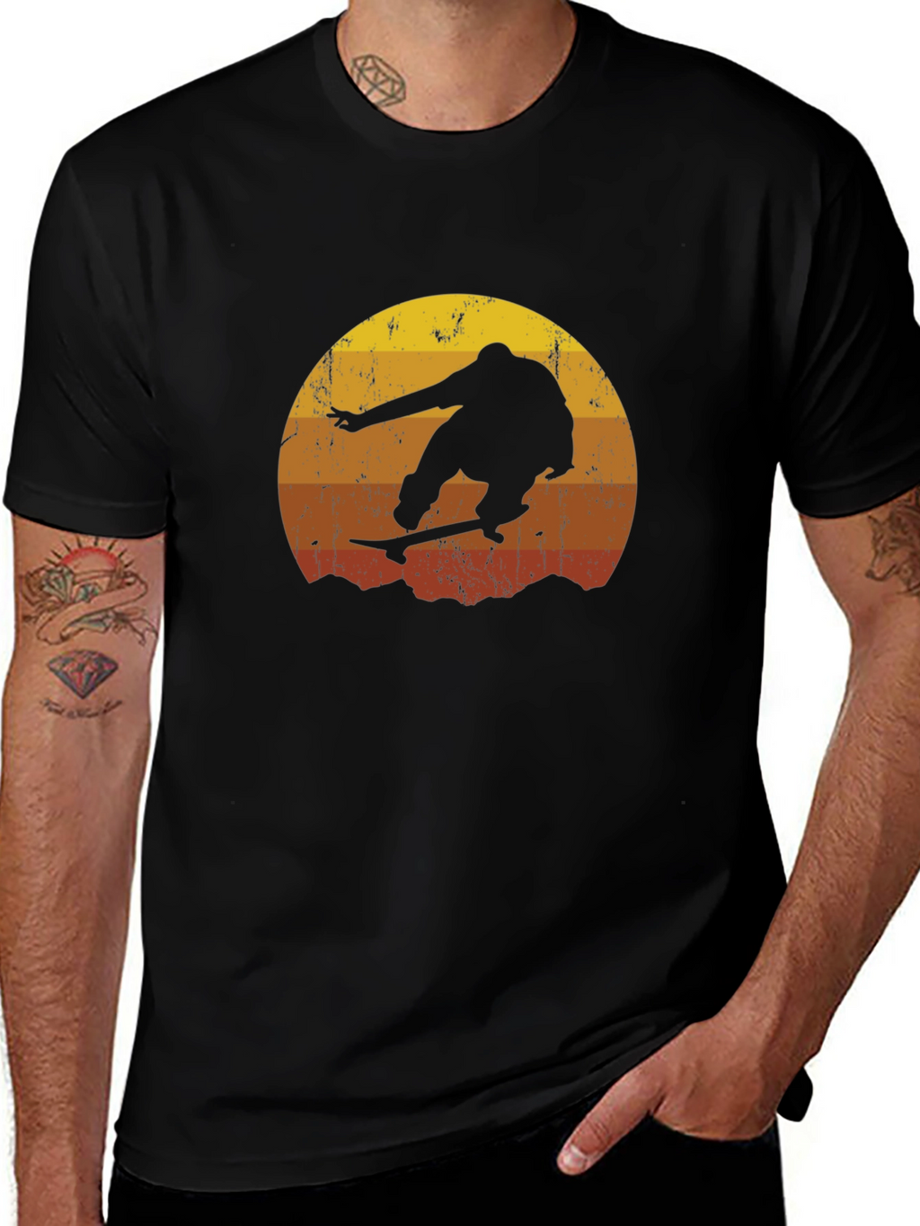 Retro Skateboarder Graphic Tee