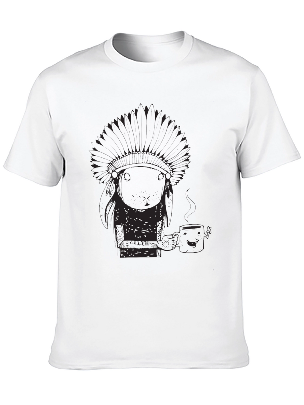 Novelty Graphic Tee - Funny Native American Design