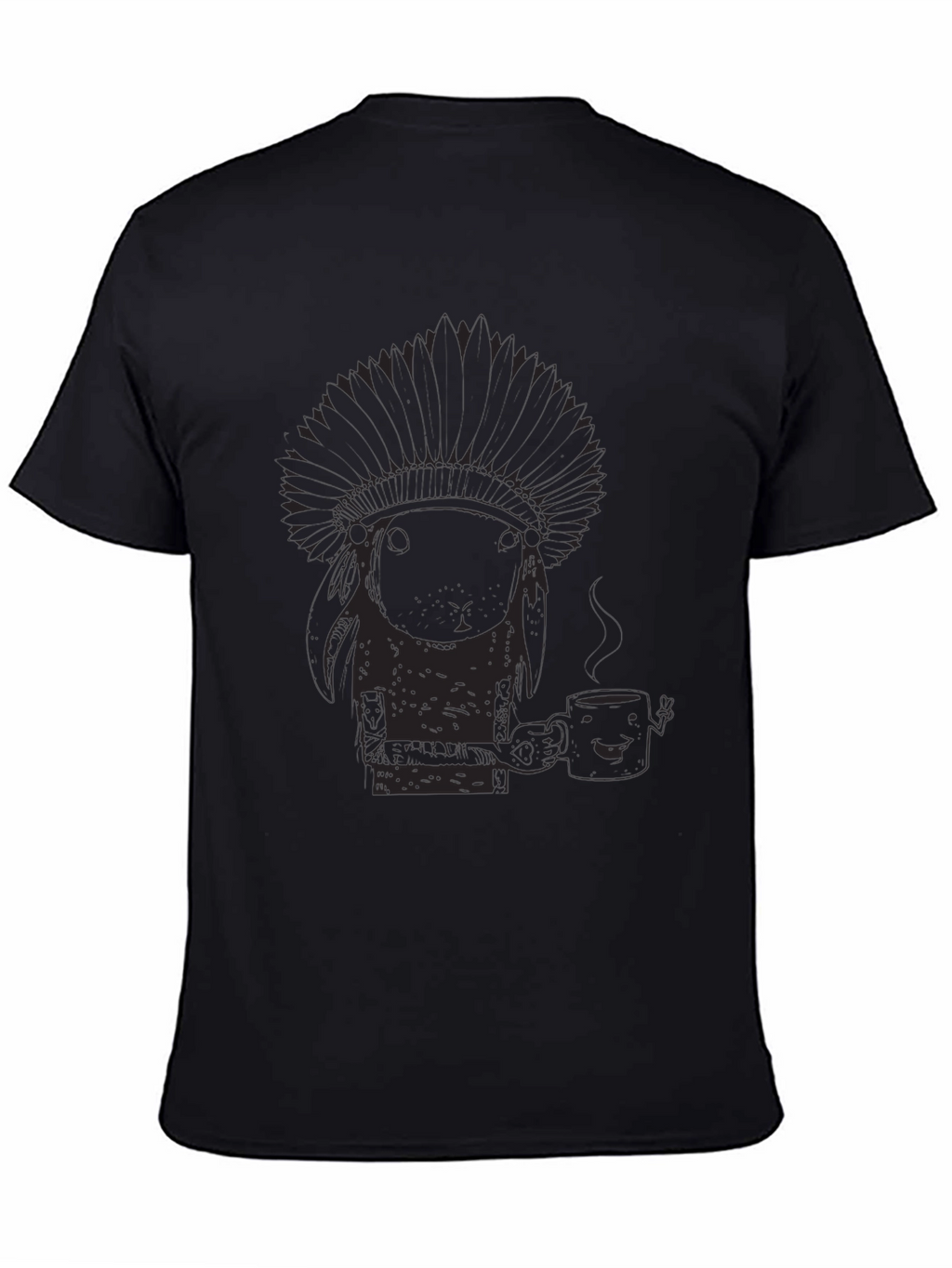 Novelty Graphic Tee - Funny Native American Design