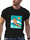 Wellenreiten T-Shirt - Black Graphic Tee