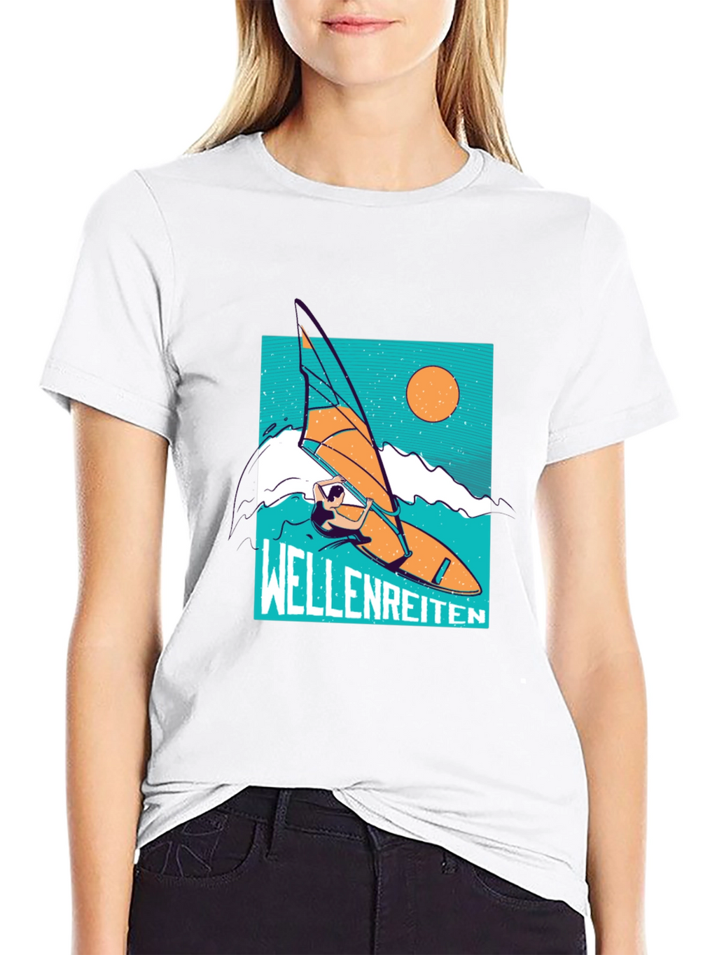 Wellenreiten T-Shirt - Black Graphic Tee