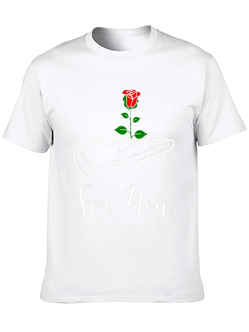 For You Rose Graphic Tee - Black