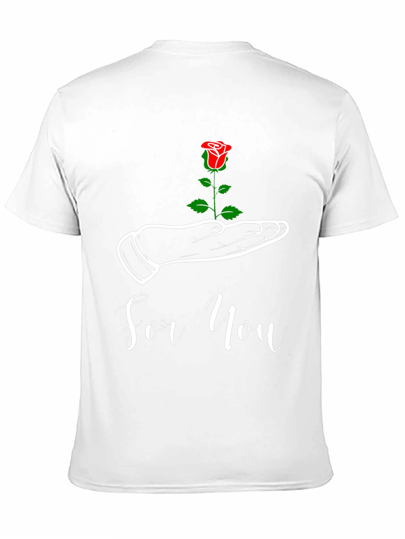 For You Rose Graphic Tee - Black