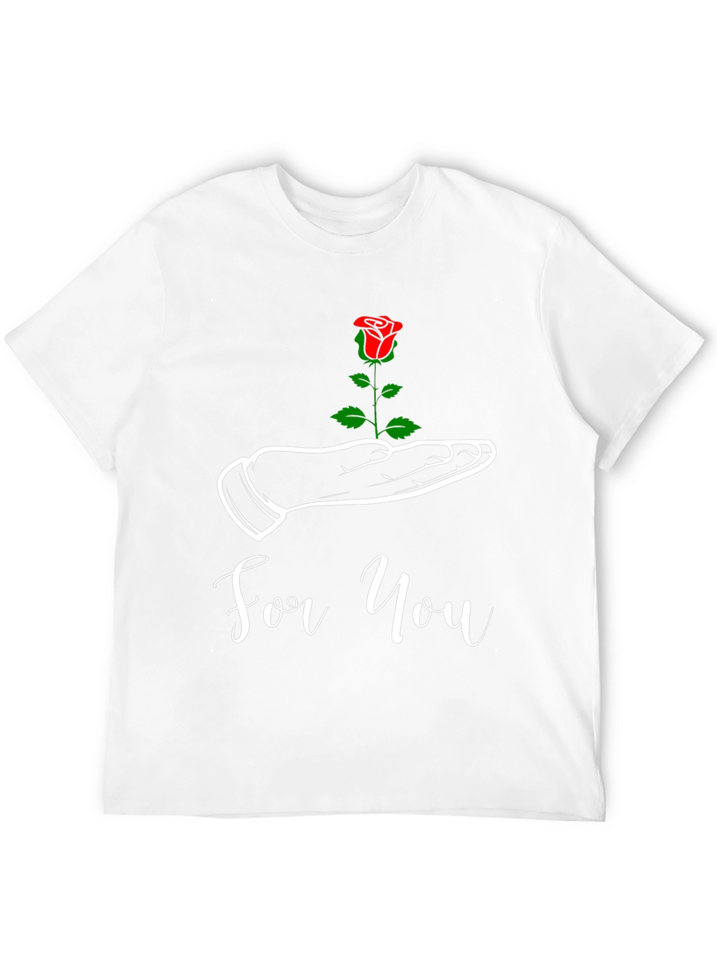 For You Rose Graphic Tee - Black