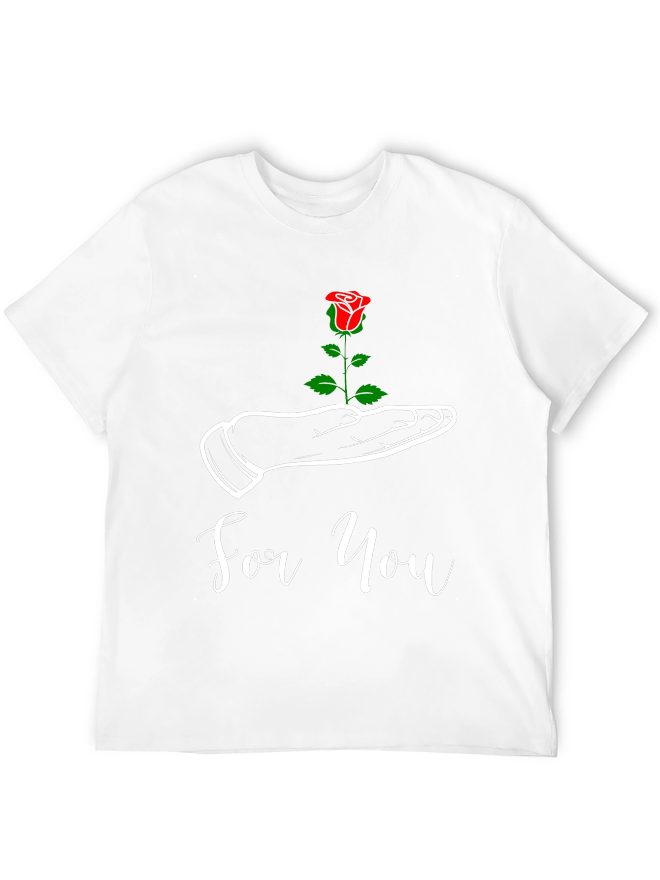 For You Rose Graphic Tee - Black