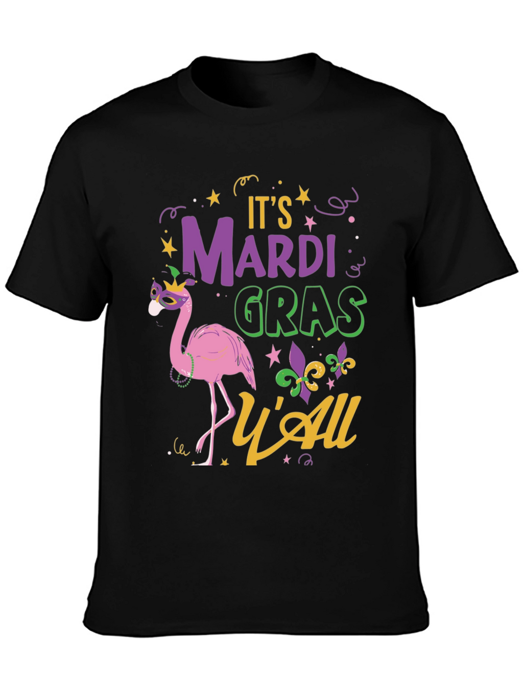 Mardi Gras Flamingo Tee