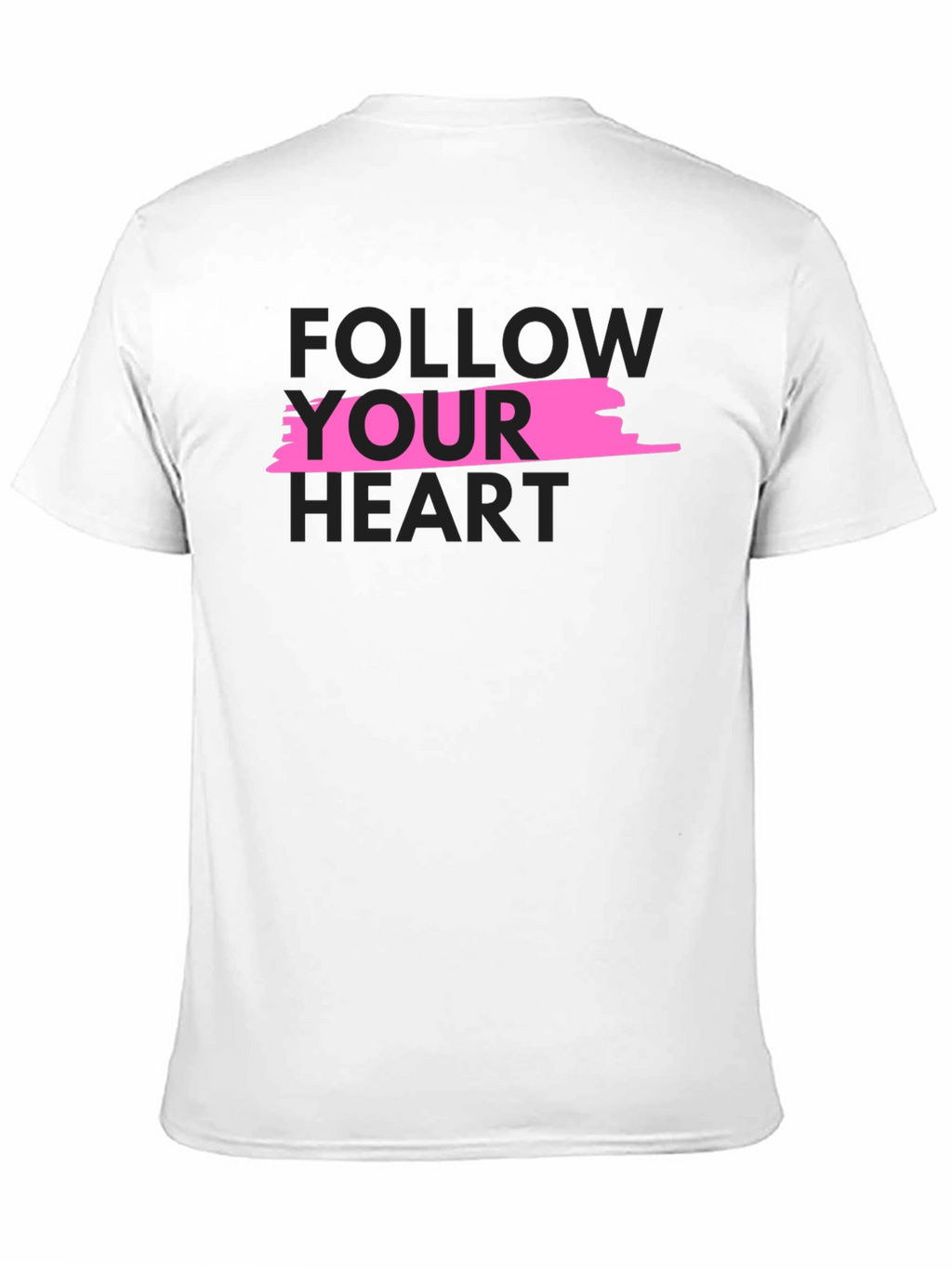 Follow Your Heart Black Graphic Tee