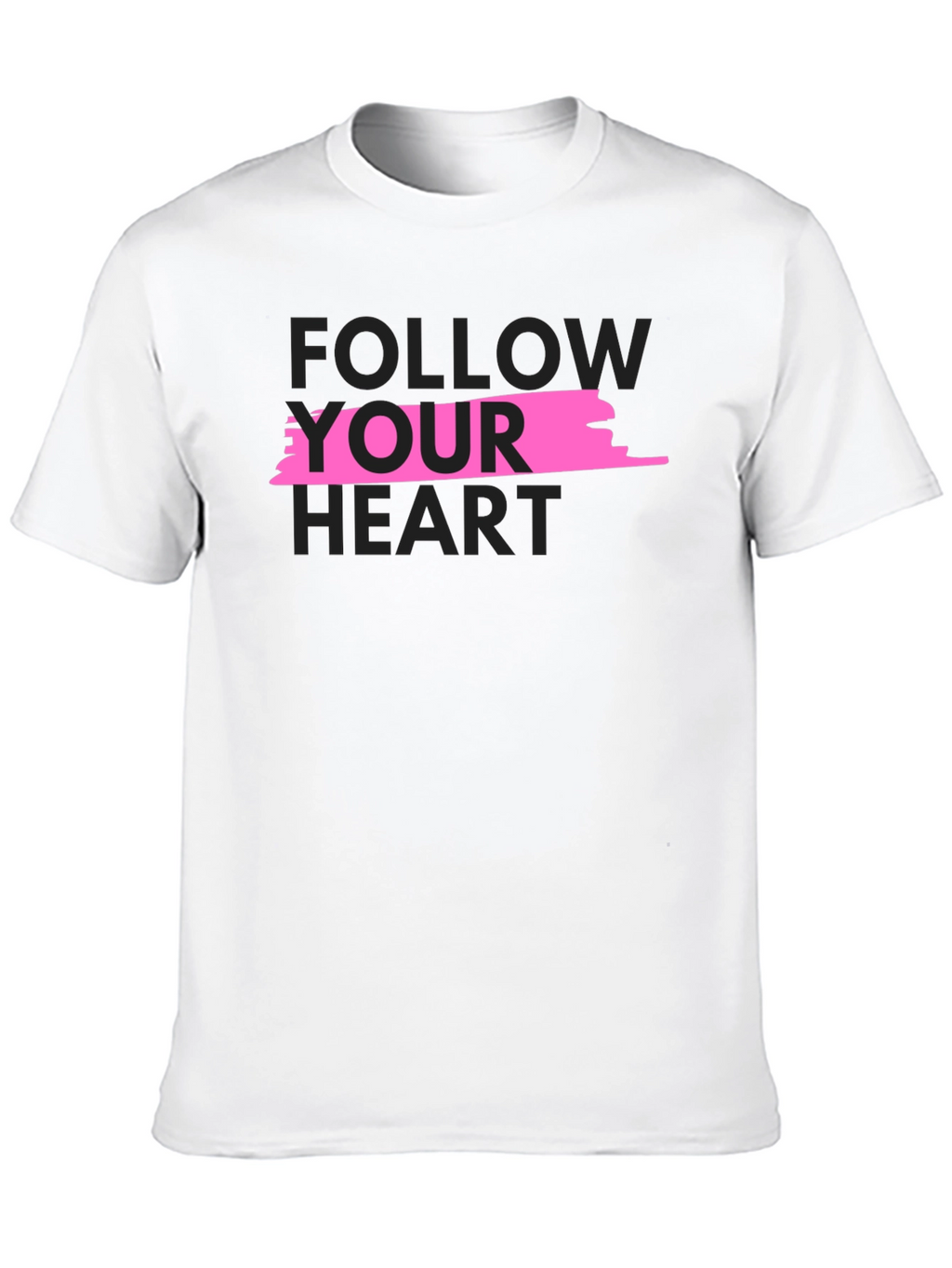 Follow Your Heart Black Graphic Tee