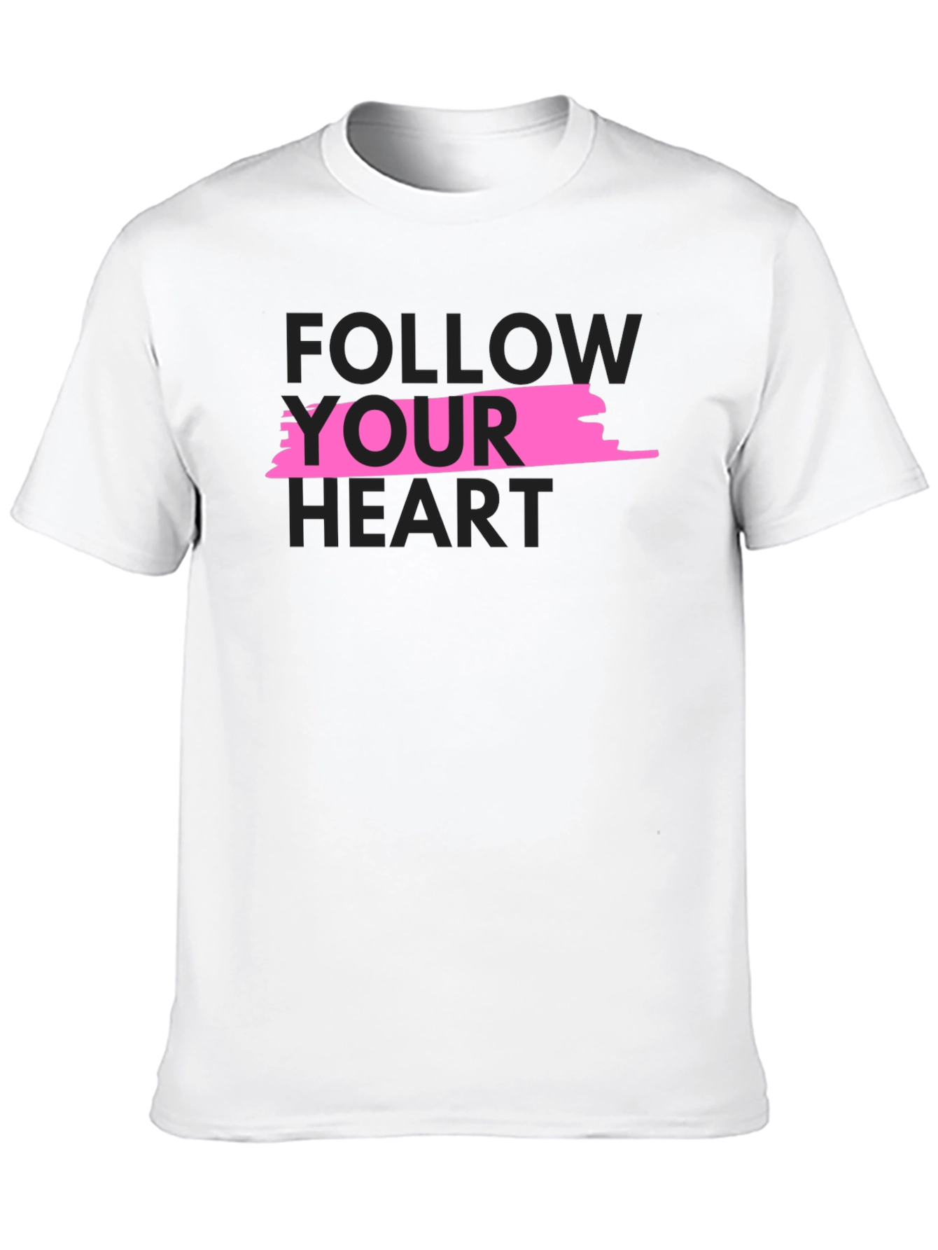Follow Your Heart Black Graphic Tee