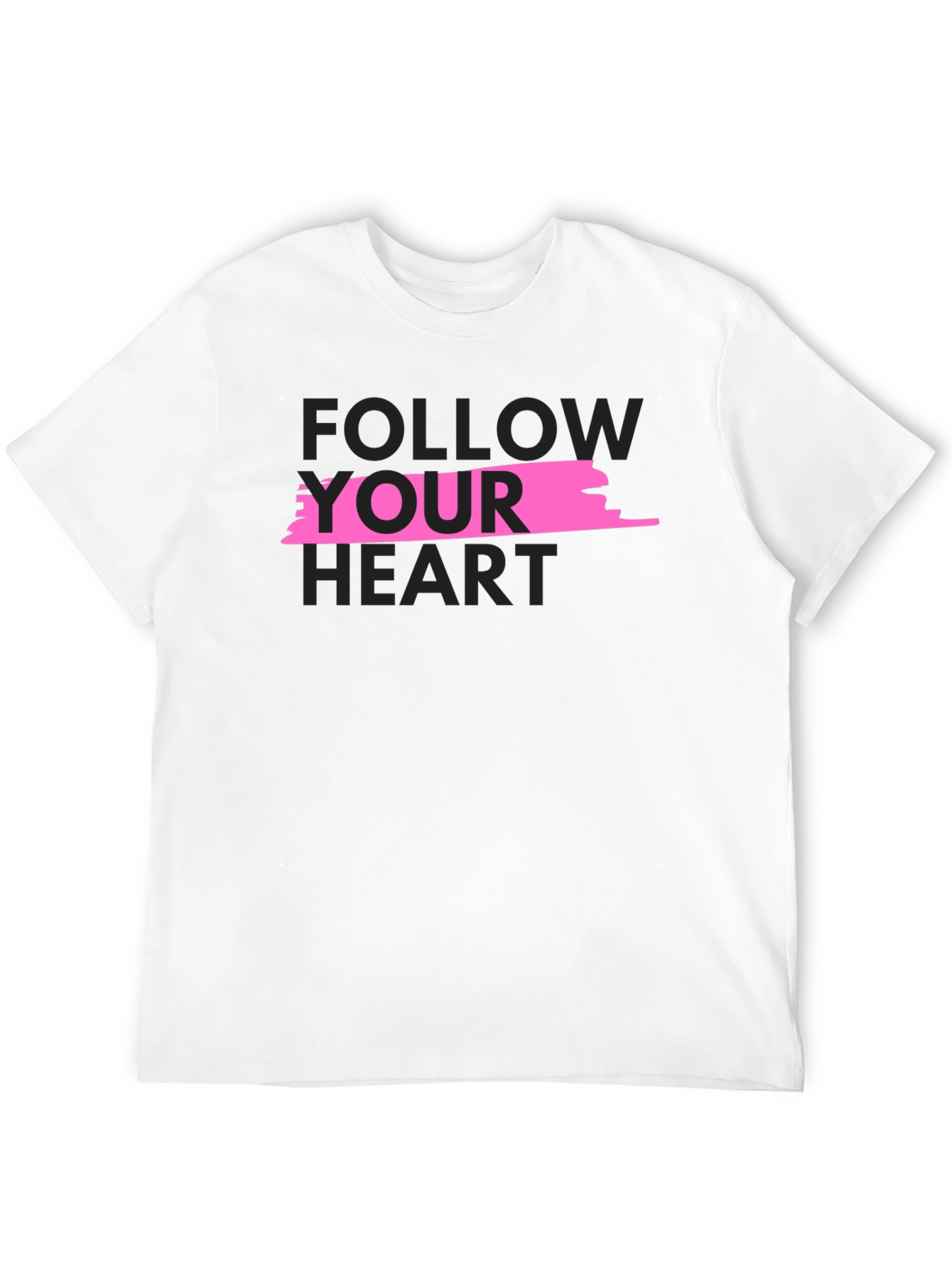 Follow Your Heart Black Graphic Tee