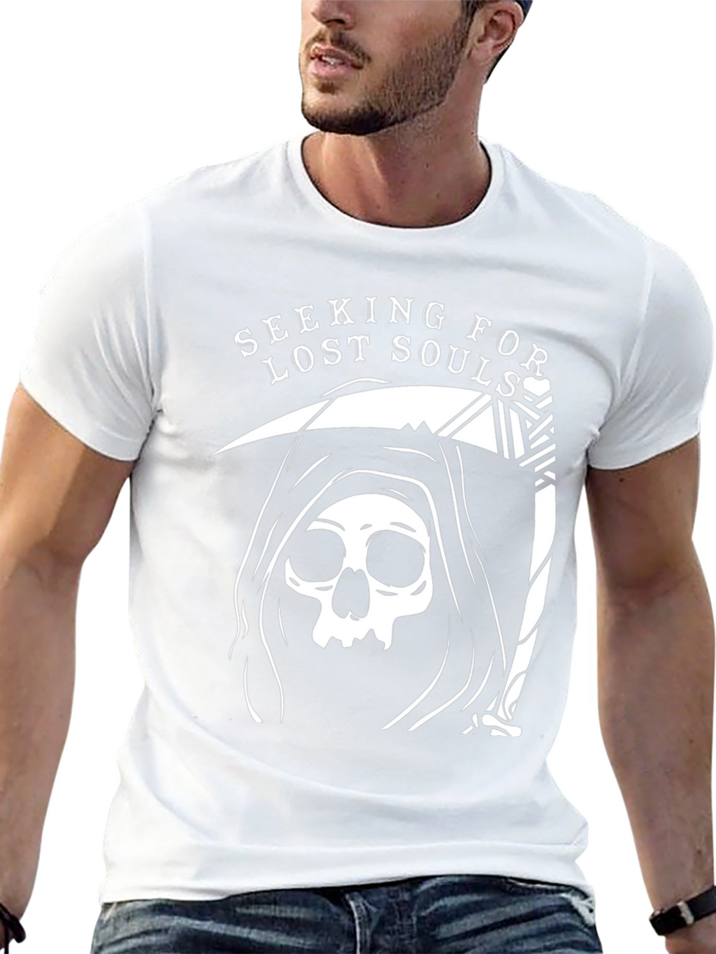 Seeking Lost Souls Grim Reaper Graphic Tee