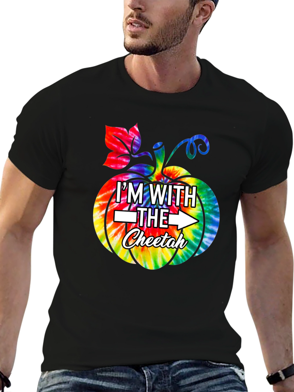 Im With the Cheetain Halloween Pumpkin T-Shirt