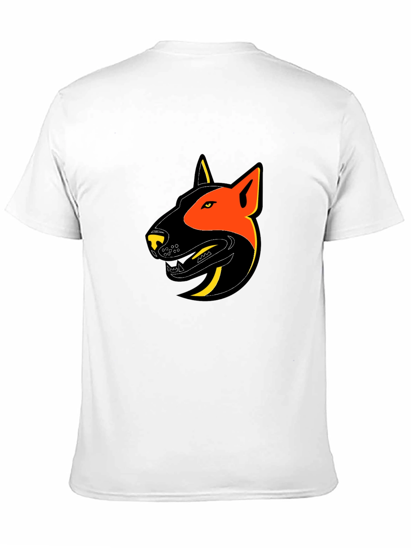 Black T-Shirt with Dog Graphic