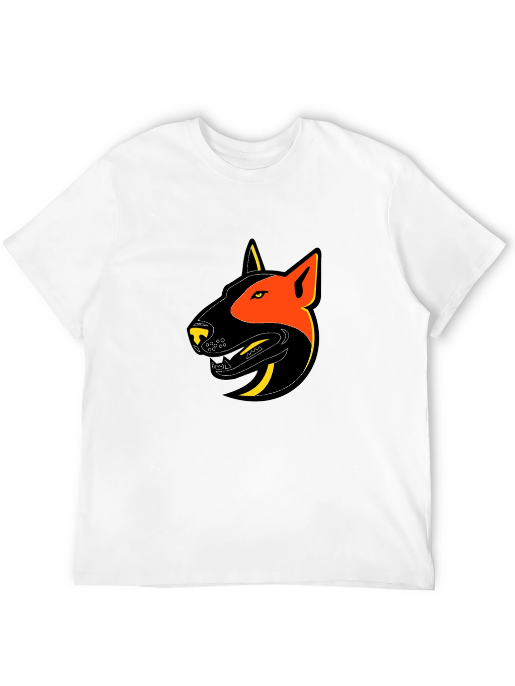 Black T-Shirt with Dog Graphic