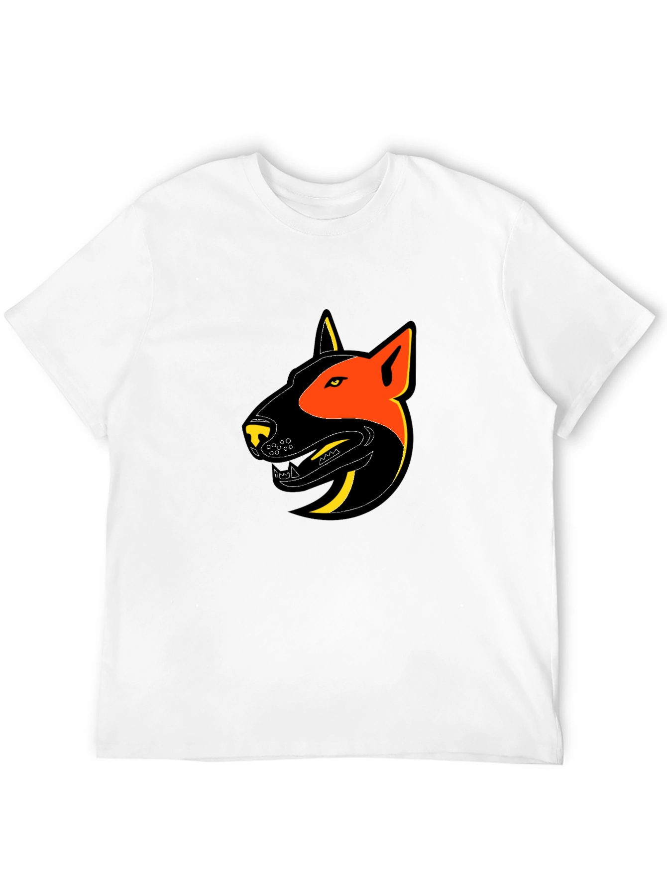 Black T-Shirt with Dog Graphic