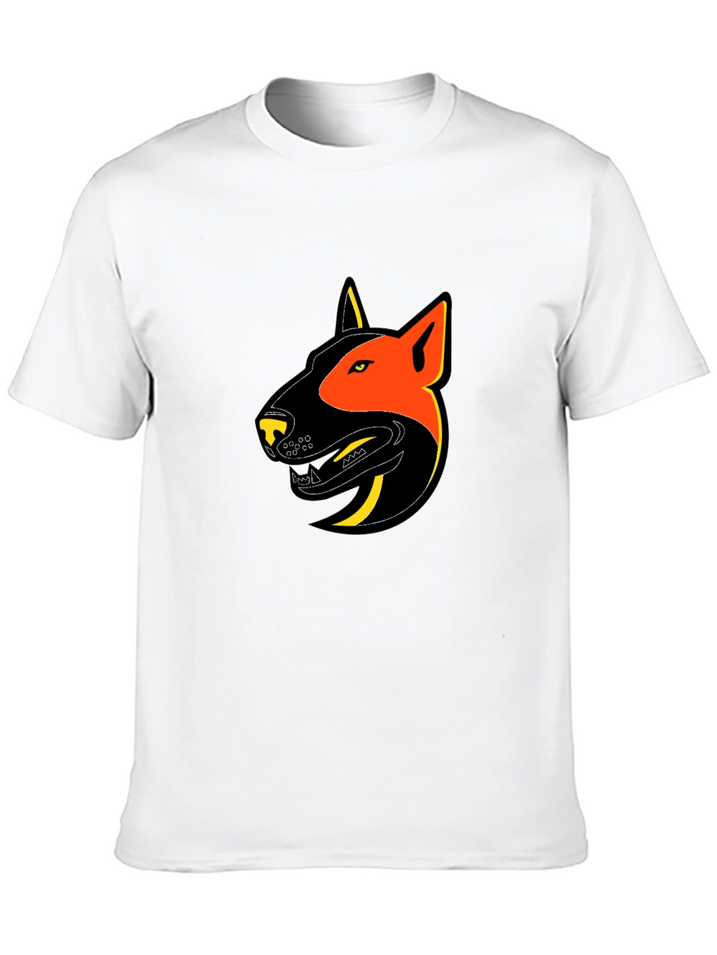 Black T-Shirt with Dog Graphic