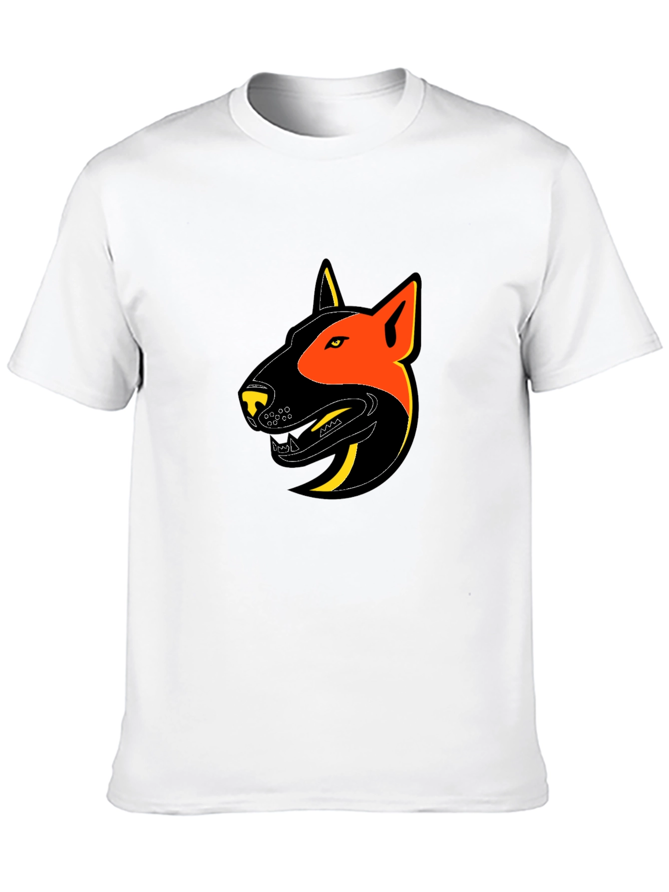 Black T-Shirt with Dog Graphic