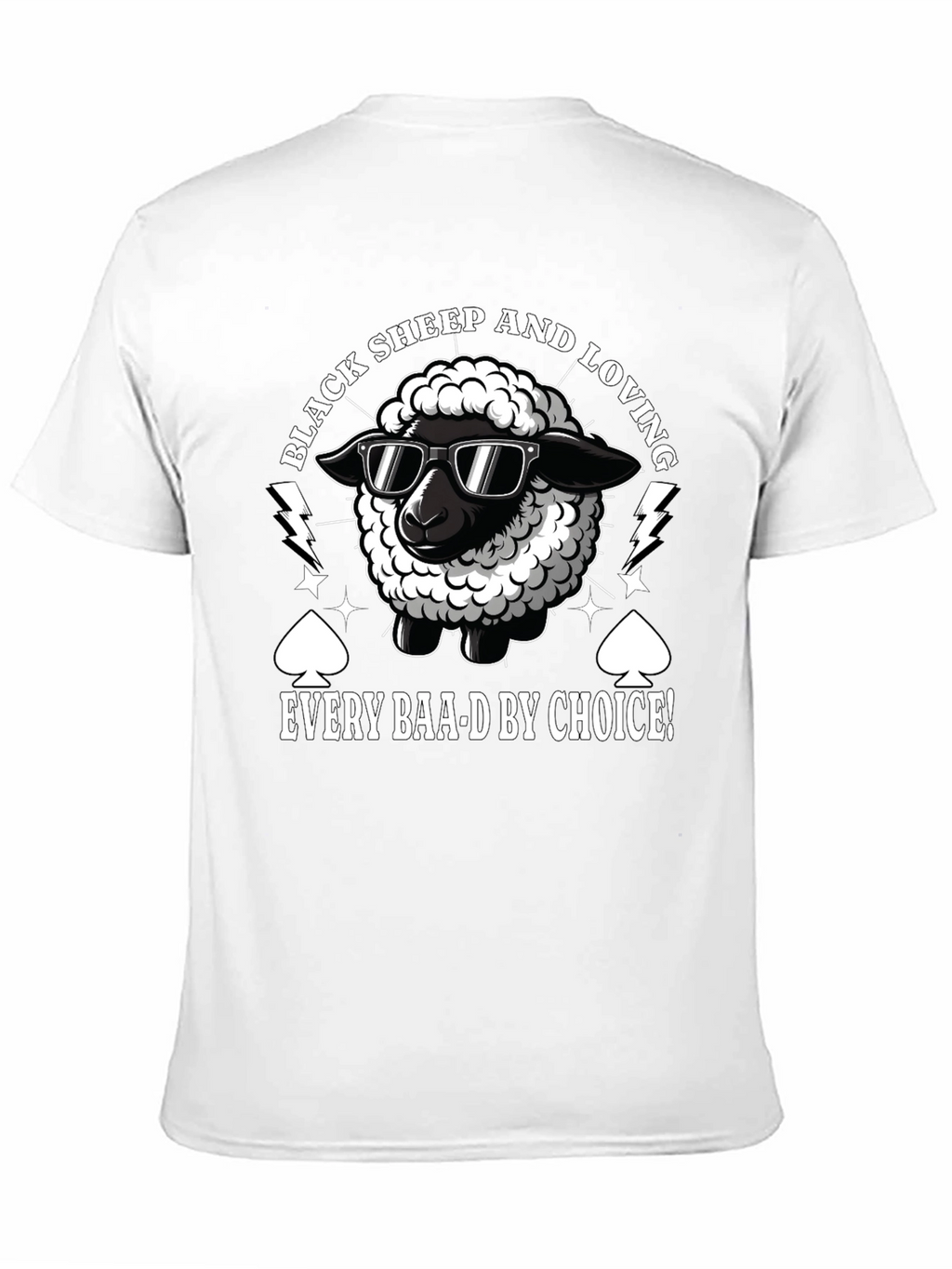 Black Sheep Loving Funny Graphic T-Shirt