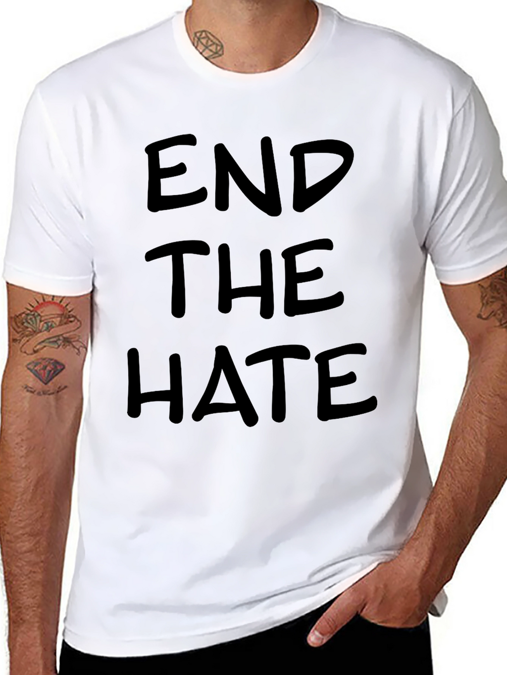 End The Hate Black T-Shirt