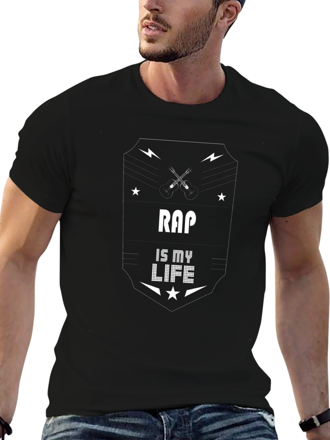 Rap Is My Life Black T-Shirt
