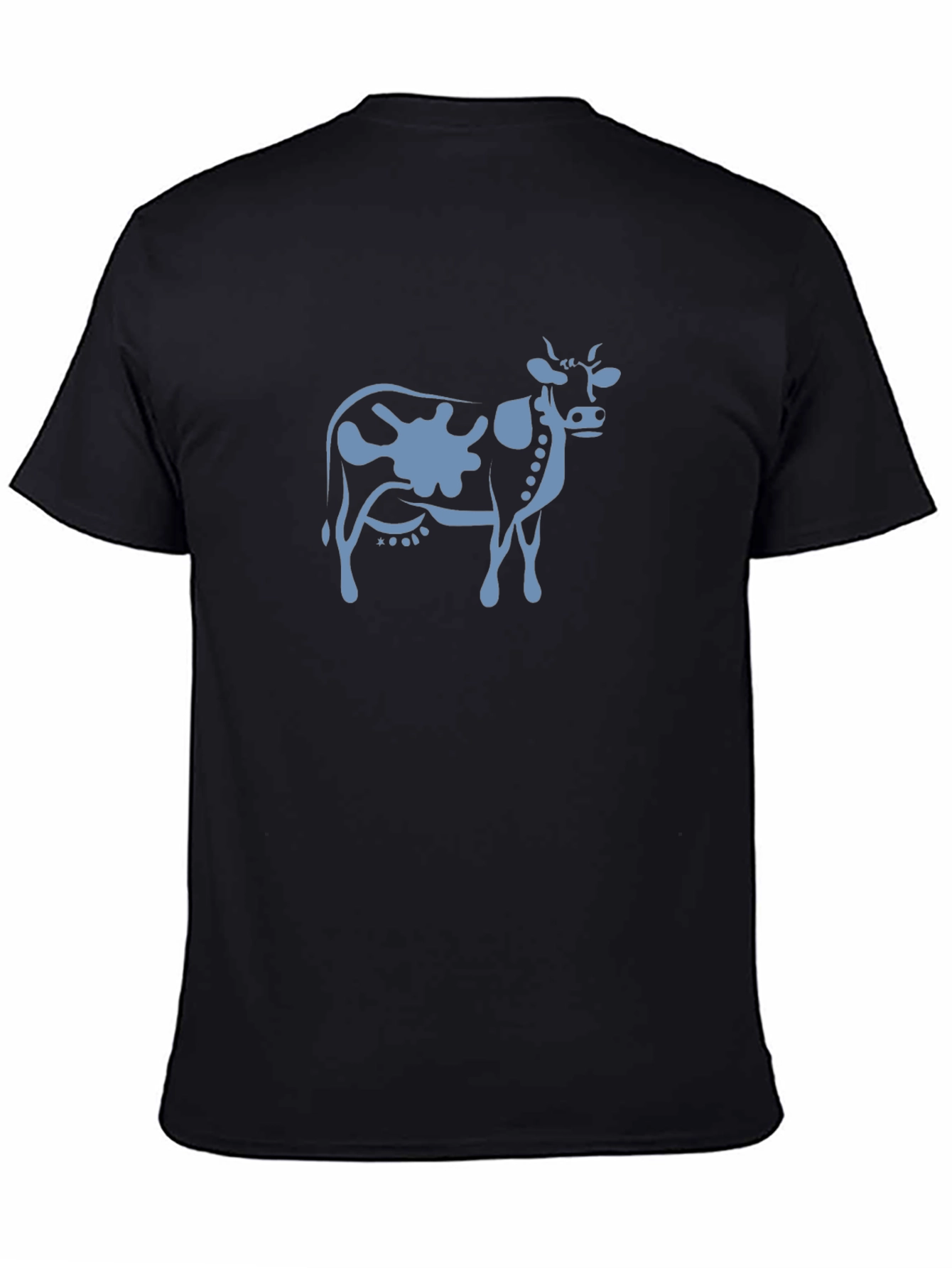Cow Graphic Tee - Stylish & Comfortable Black T-Shirt