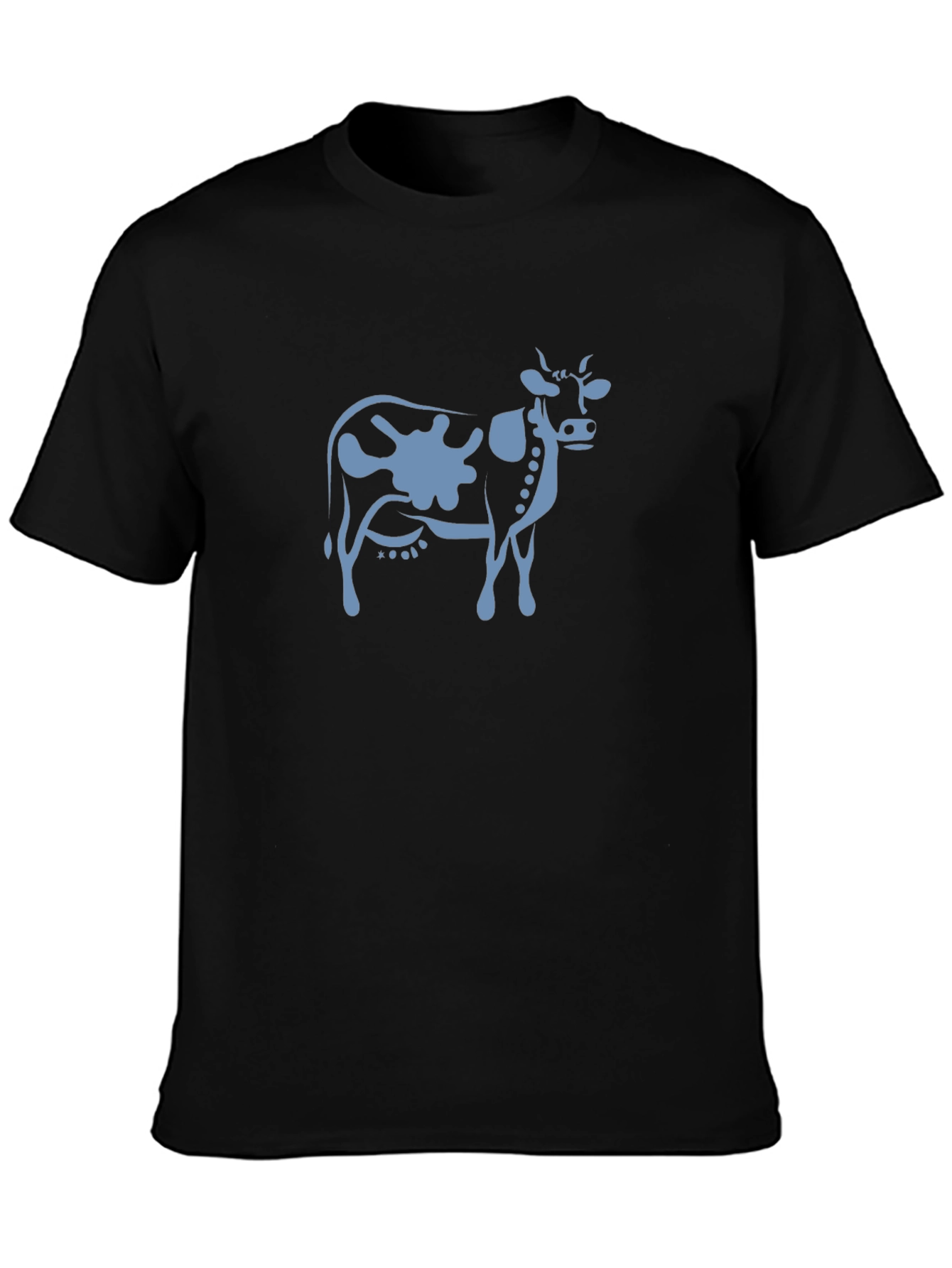 Cow Graphic Tee - Stylish & Comfortable Black T-Shirt