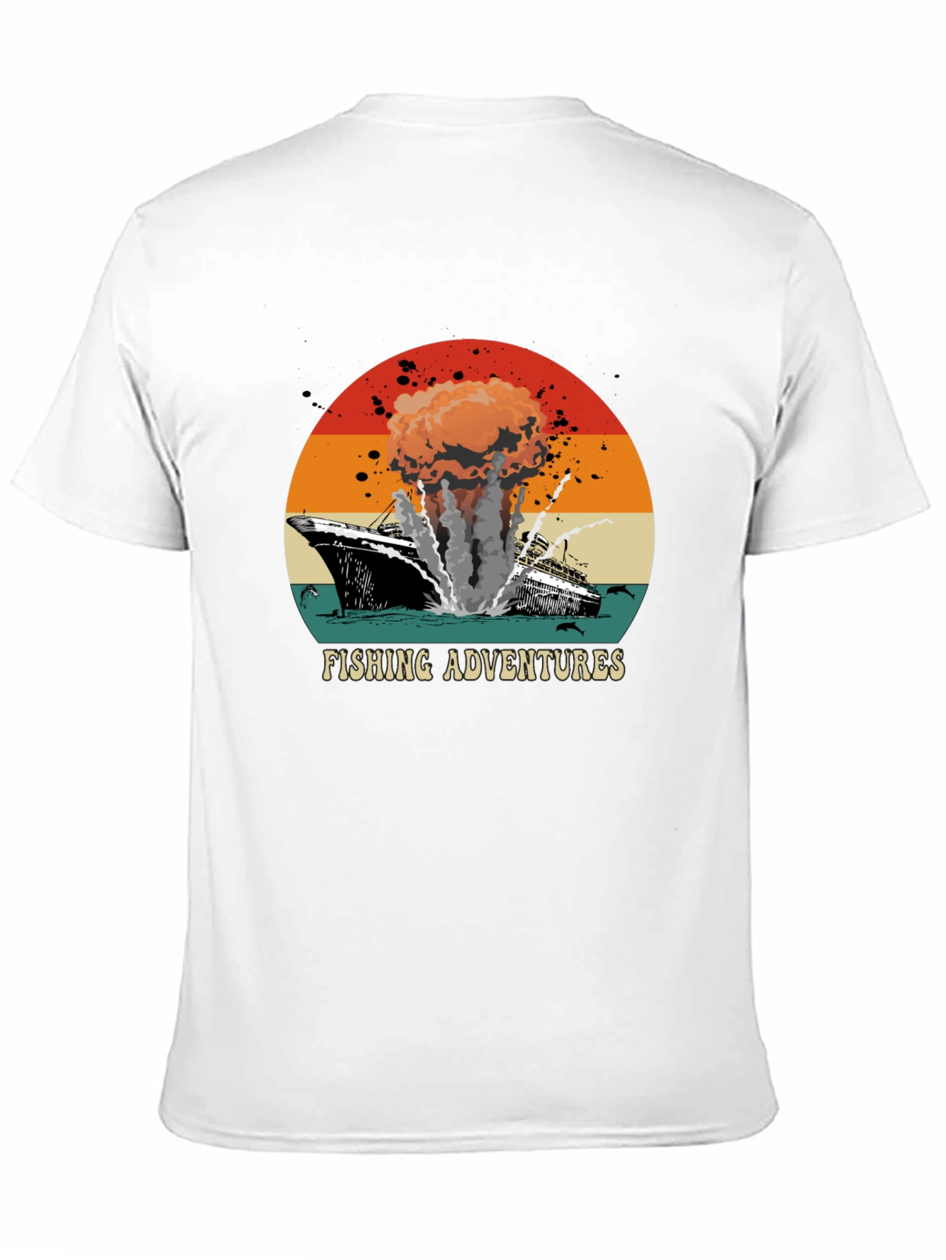Fishing Adventures Graphic Tee - Retro Style