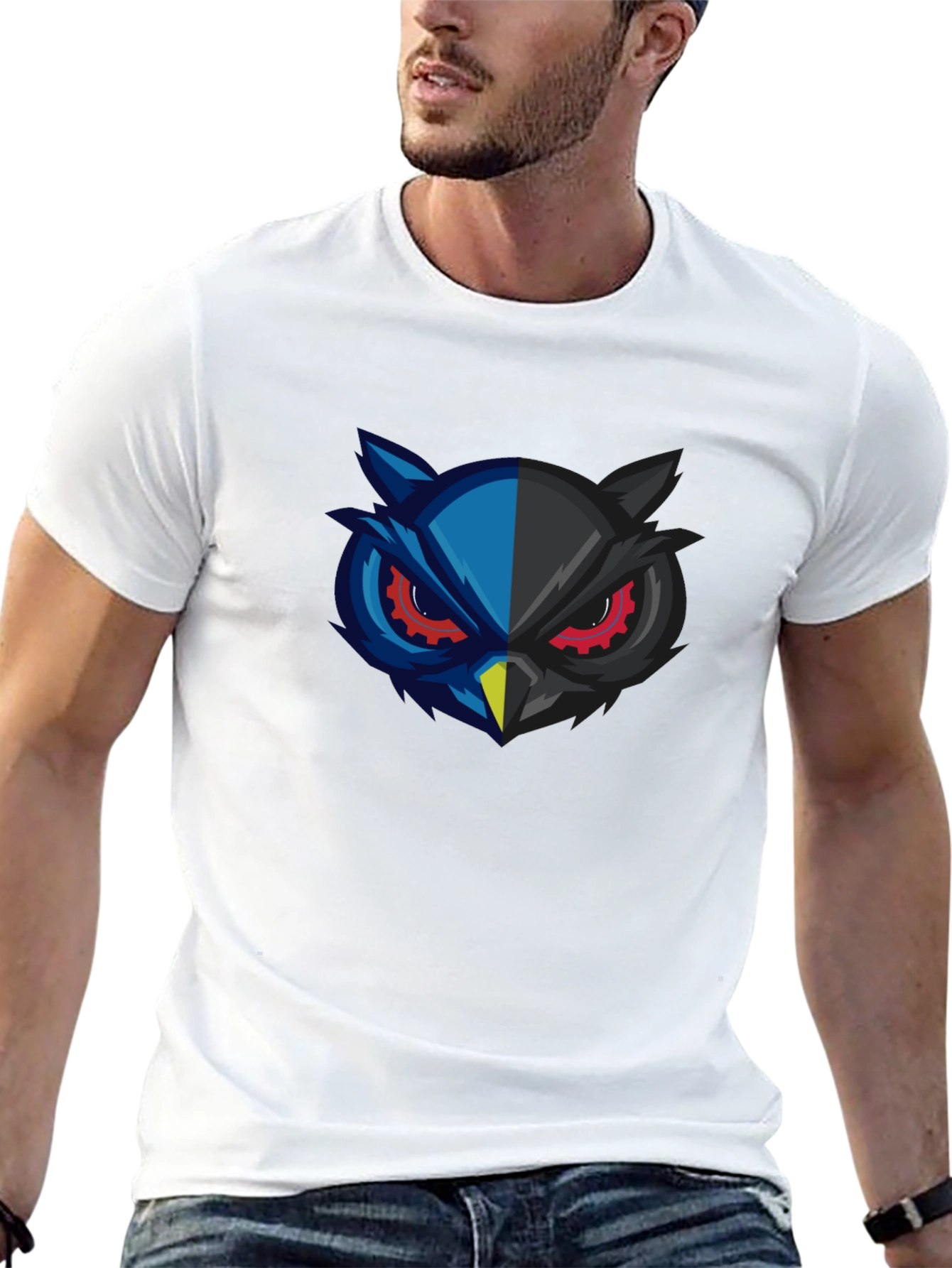 Owl Graphic Black T-Shirt
